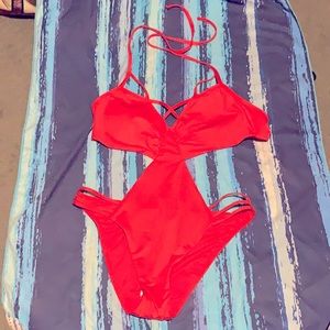 Victoria’s Secret coral monokini